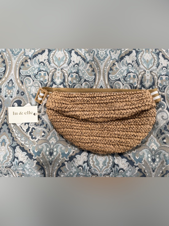 Lu & Elle Handbags - Lu & Elle Tan Raffia Crossbody Bag